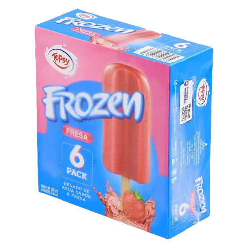 Helado Frozen De Fresa TOPSY 6 X 60 Ml