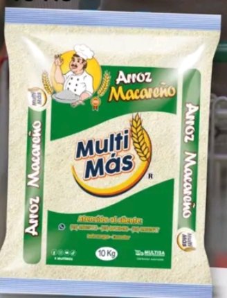 Arroz macareño Multimas Verde quintal 