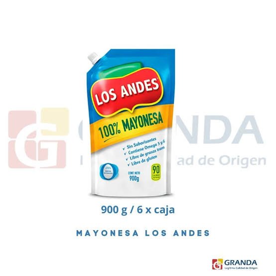 Mayonesa Los Andes 900g