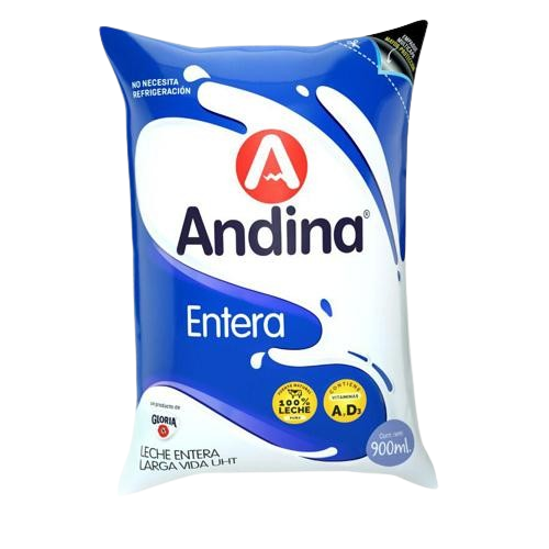 LECHE ENTERA ANDINA 900ML