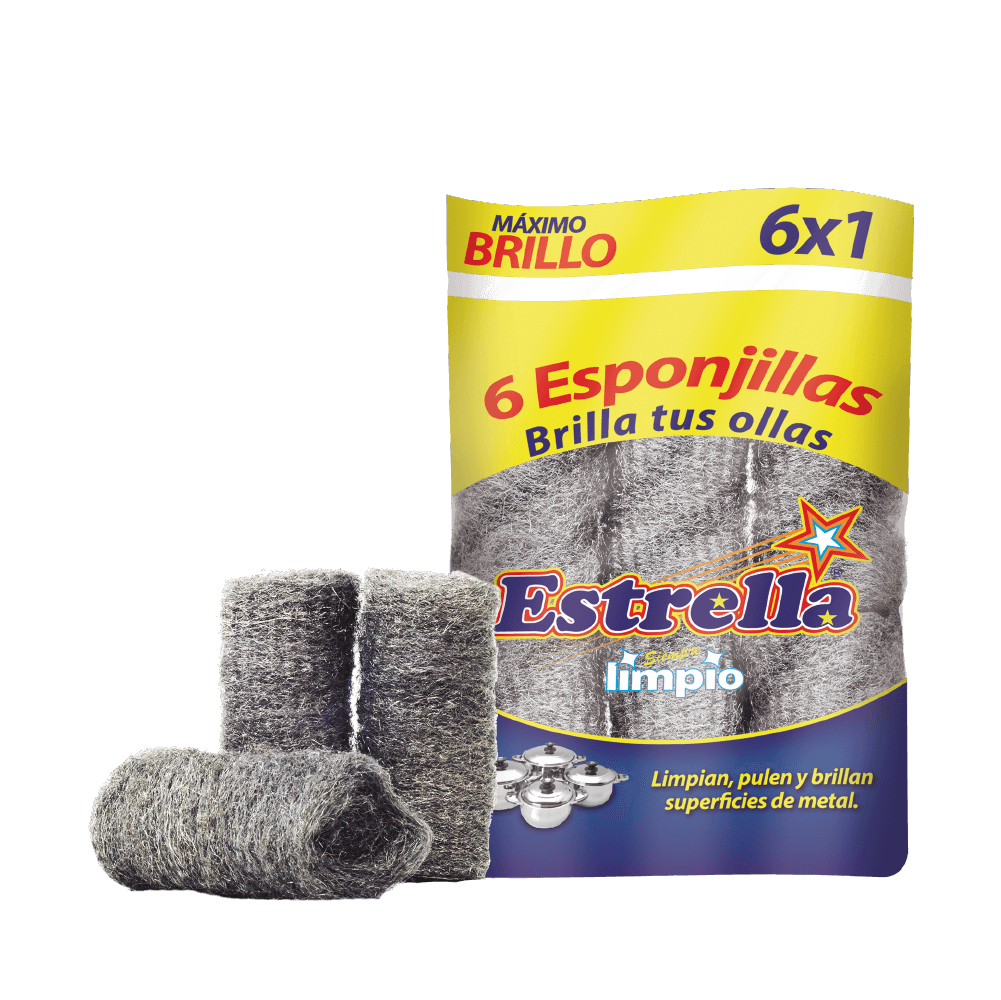 ESPONJILLAS FINO ESTRELLA 6 unidades