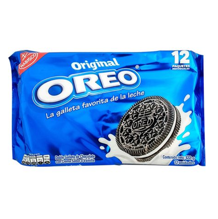 Galleta Oreo 432g (Paquete)