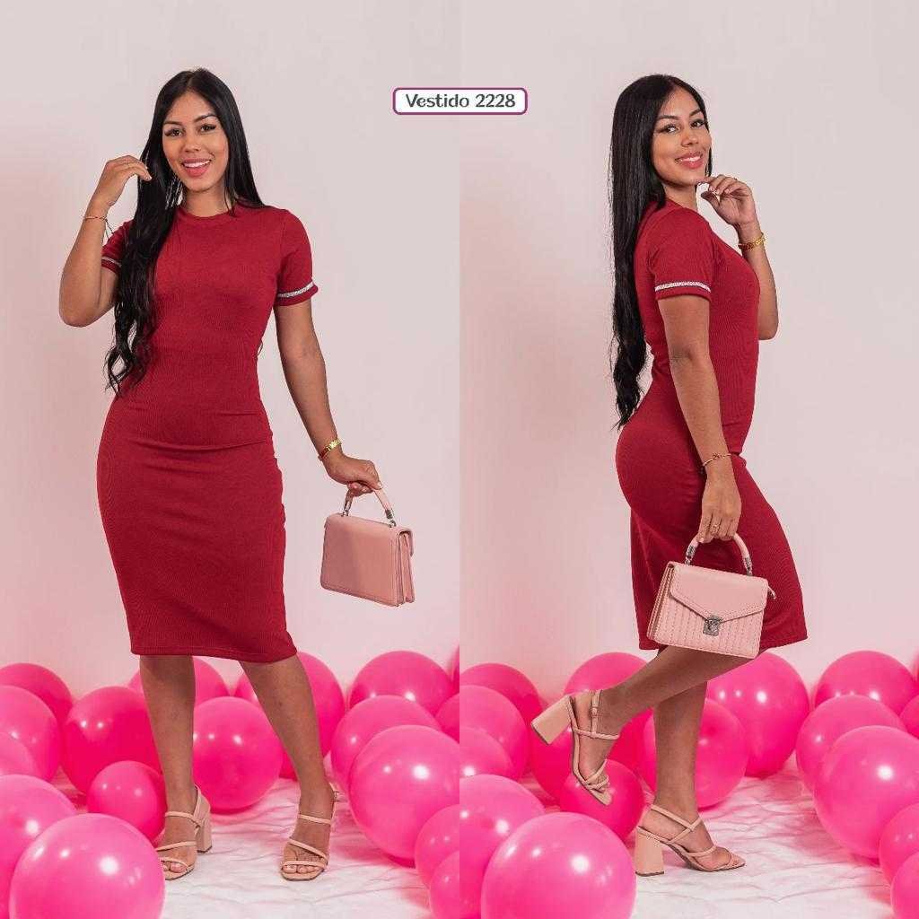 Vestido Básico Tela Rib