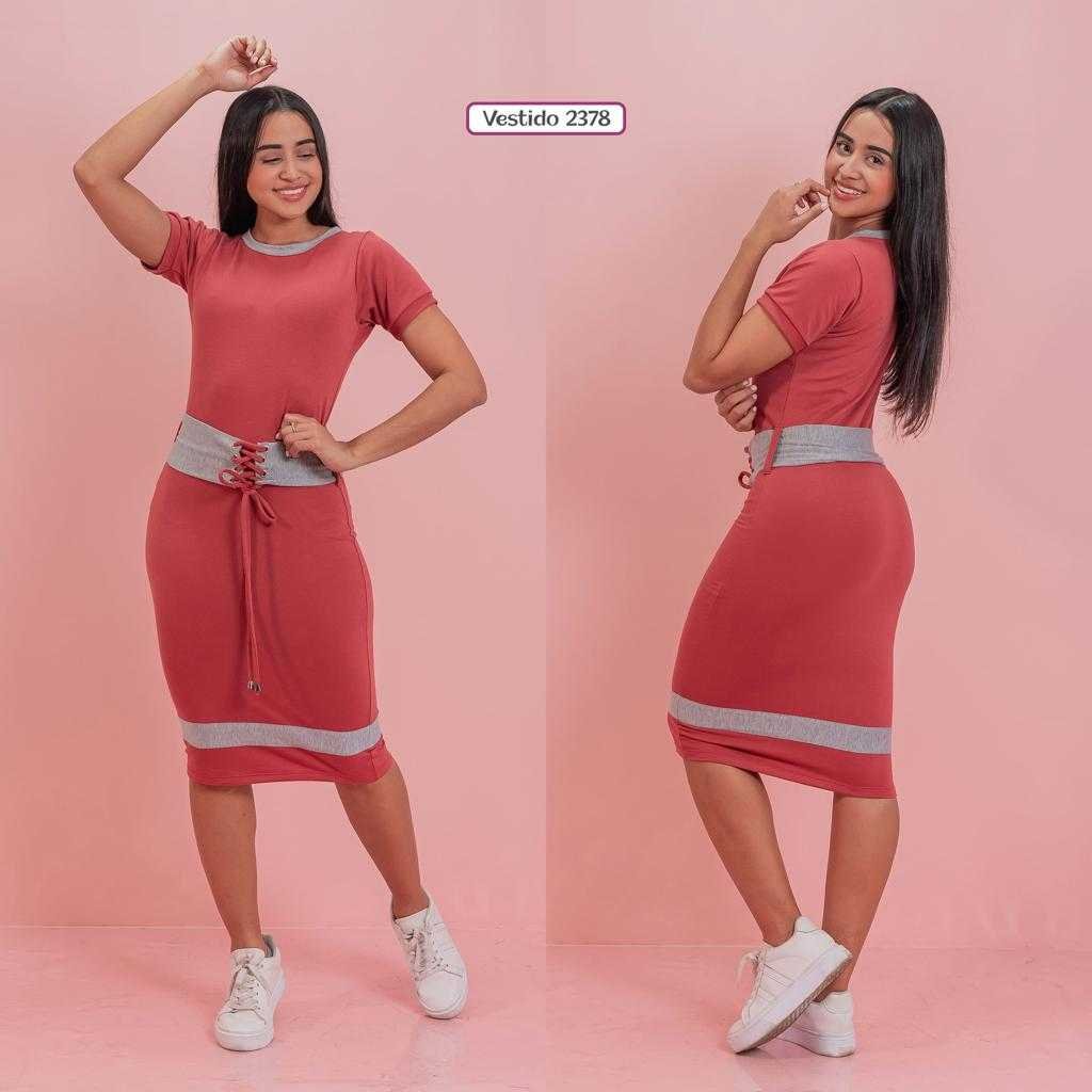 Vestido deportivo fajón tela burda