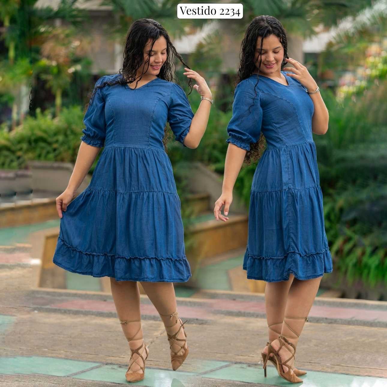 Vestido Rotondo Manga 3/4